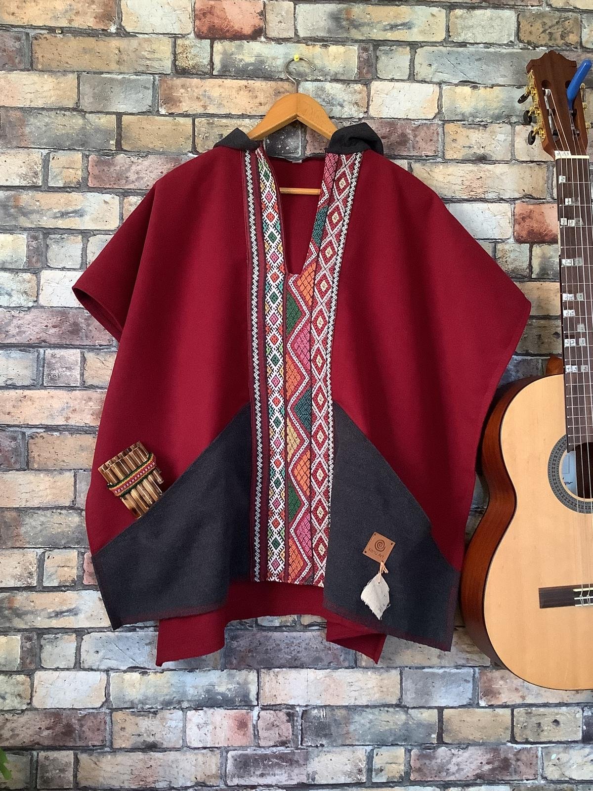 Ruana alpaga 4 pointes